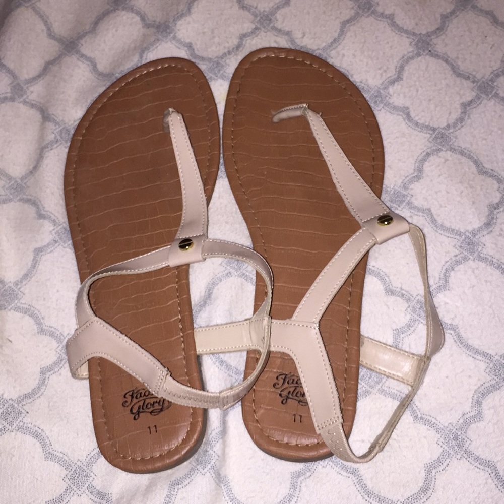 Tan sandals